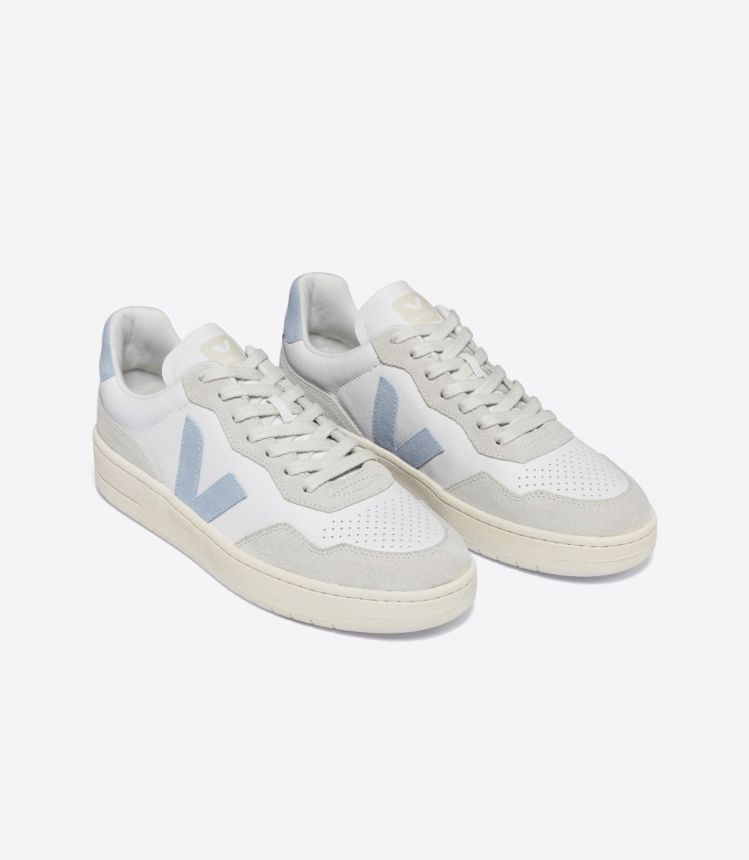 V-90 LEATHER WHITE STEEL