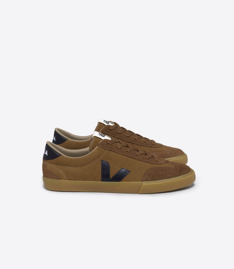 VOLLEY SUEDE CAMEL BLACK