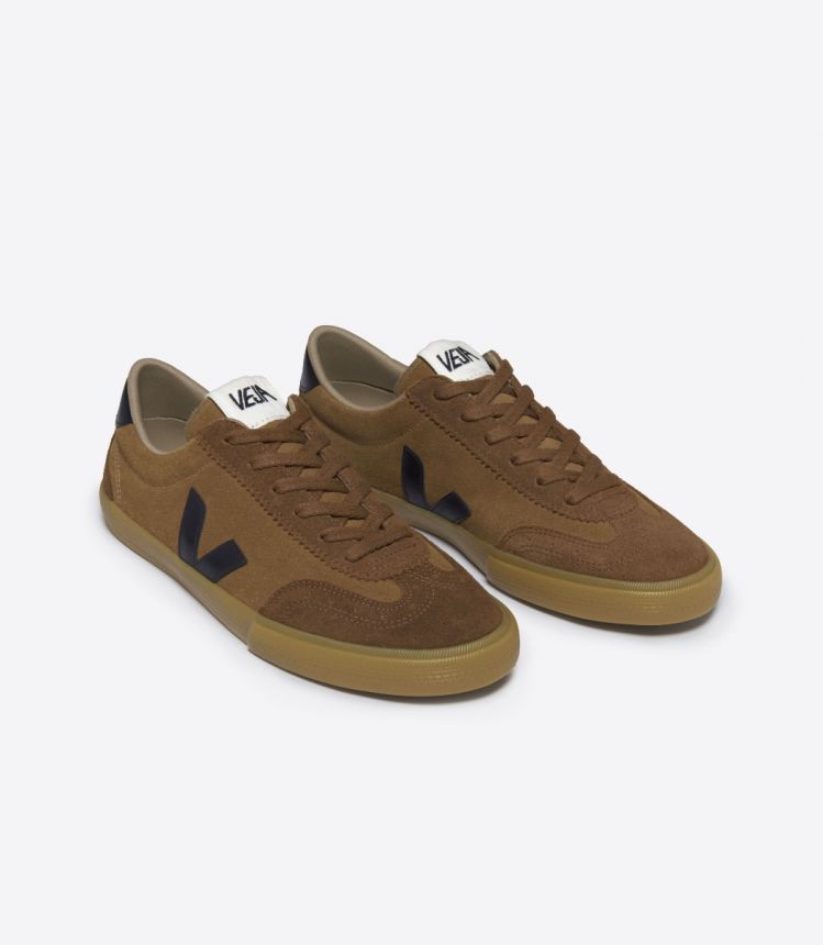 VOLLEY SUEDE CAMEL BLACK