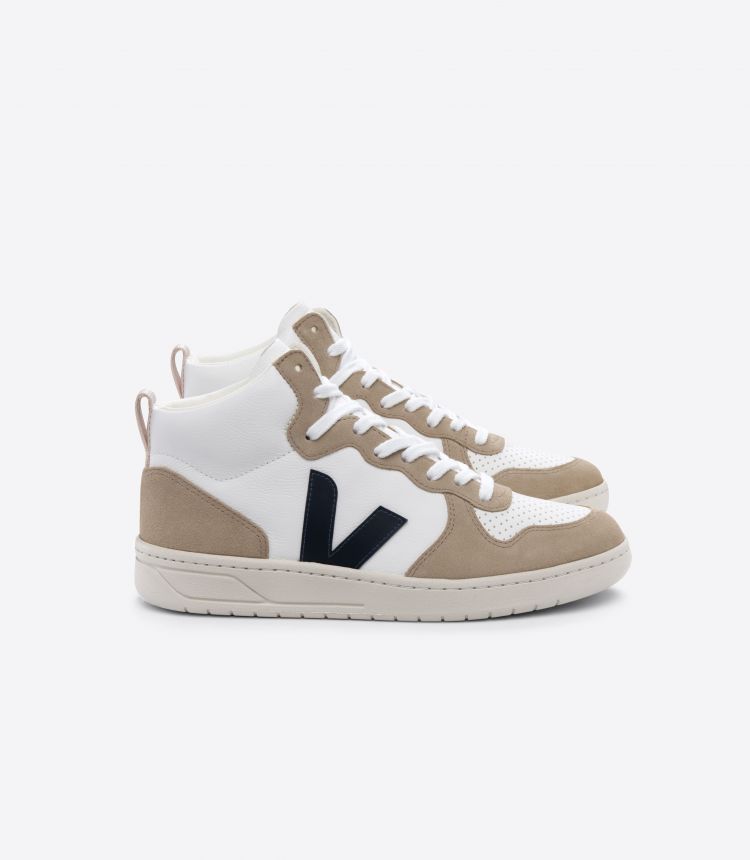 V-15 LEATHER WHITE NAUTICO SAHARA