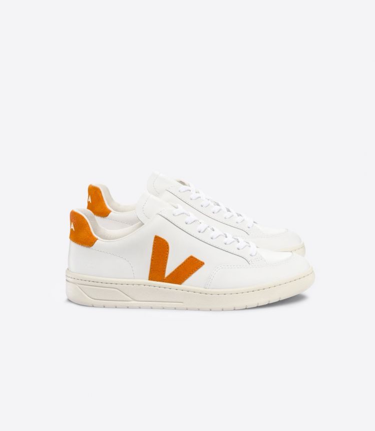 V-12 LEATHER WHITE PUMPKIN