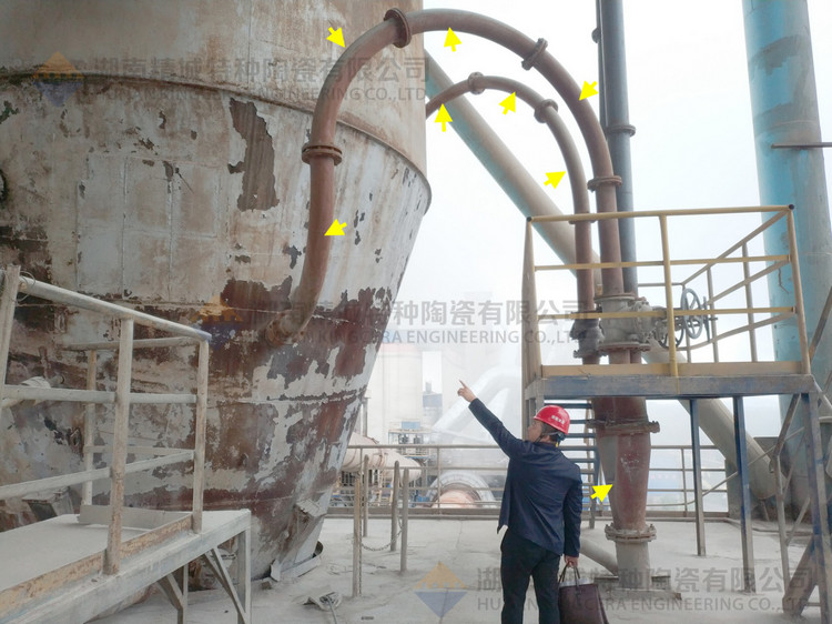 湖南888集团特特种陶瓷有限公司回访客户并查看耐磨陶瓷管路现场运行情况