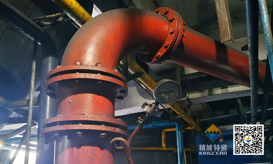 洗煤厂钢衬耐磨陶瓷管路