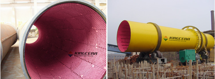 湖南某烧结厂圆筒混合机使用888集团耐磨陶瓷衬板