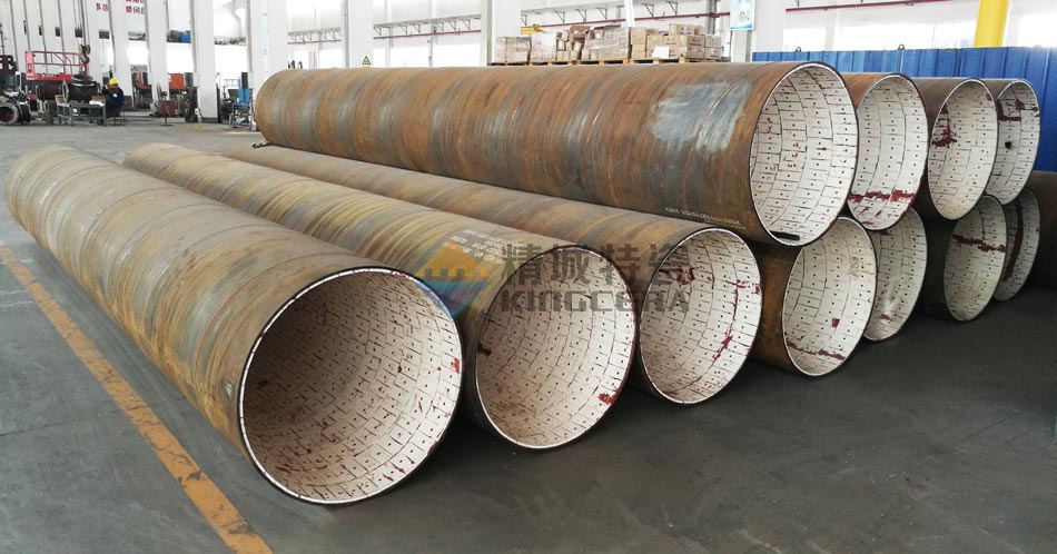 螺柱焊接型耐磨陶瓷管路