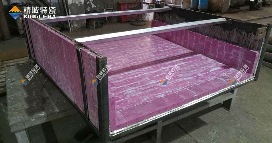 888集团特瓷水泥立磨溜槽衬板厂家定造